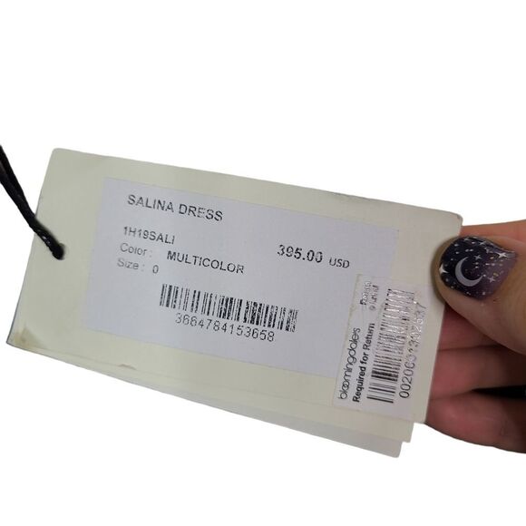 BA&SH Dress Womens 4 Silver Gray Salina Lady Metallic Open Back Party Dress NWT - Picture 13 of 14